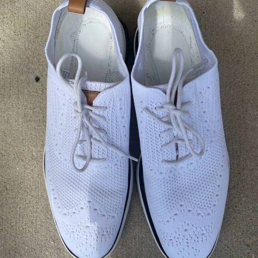 Gently used white Cole Haan shoes